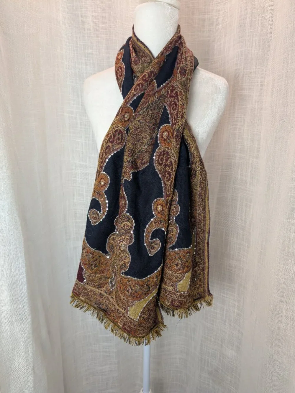 Sevya Embroidered Scarf 14